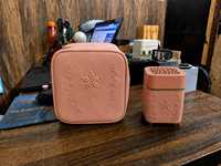 Brûleur d'encens en bois, cuir et céramique le plus populaire avec motif floral, diffuseur d'aromathérapie pour une utilisation toute l'année