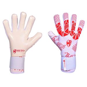 Gants de gardien de but professionnels personnalisés, contact en latex sur la paume avant, contact en latex sur le dos de la main, enveloppe de pouce en silicone injecté, languette en caoutchouc - Product Image 6