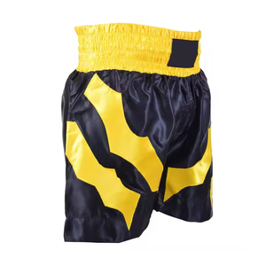 Pantalones Cortos Profesionales Ligeros de Satén Tejido para Entrenamiento de MMA para Hombre - Transpirables, de Secado Rápido, Ecológicos, Antiarrugas, de Cintura Alta Sólida - Product Image 1
