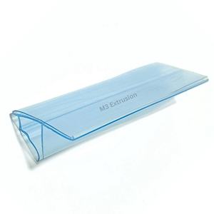 ที่วางป้ายแสดงสินค้าแบบขึ้นรูป PVC/Petg datastrip แบบกำหนดเองสำหรับตู้เย็นเชิงพาณิชย์และการเก็บเข้าลิ้นชักซูเปอร์มาร์เก็ต - Product Image 2