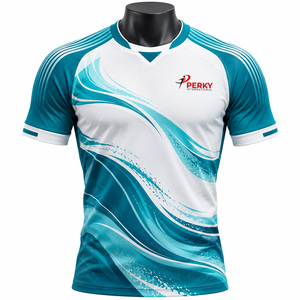 Maillot de football conçu avec un tissu en polyester tricoté lisse, impression par sublimation couleur intégrale, sensation légère et coutures renforcées - Product Image 1