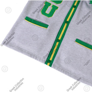 Cárdigan personalizado con cuello en V para hermandades, fraternidades, escuelas, invierno, unisex, universidad NSU, suéter griego, bordado en chenilla - Product Image 3