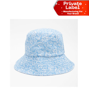 Washed Denim Vintage Bucket Hat Caps Retro Streetwear Sun Hat Canvas Heavy Duty Bucket Hat Caps Durable Workwear Fisherman Cap - Product Image 1