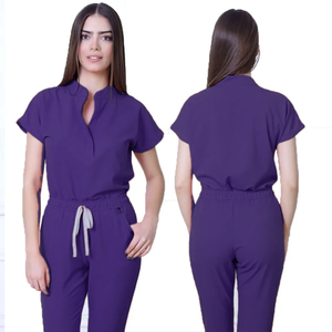 <b>Scrubs</b> <b>Uniforms</b> Sets Nurse Spandex and Rayon Royal Blue Nursing <b>Uniforms</b> <b>Scrub</b> Maroon Suit for Doctors and Nurses - Product Image 4