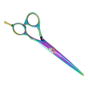 Wholesale Barber <b>Scissors</b> Stainless Steel C440 Right-Handed <b>Floral</b> Pattern Lightweight Durable Hair Cutting Shears Private Label - Product Image 6