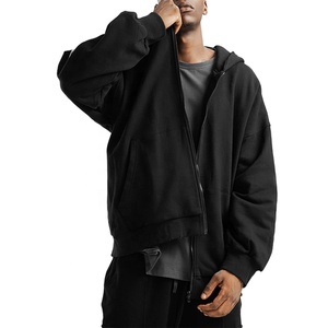 Wholesale Custom Heavy Weight Oversize Fashion Hoodie Solid Color Loose Fit <b>Thick</b> Plain Design Premium Hoodie Winter Embroidery - Product Image 1