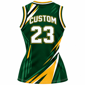 Conjunto de Uniforme de Baloncesto para Mujer, Premium, Sin Mangas, Transpirable, Antibacterial, de Secado Rápido, Cuello en V, Jersey de Poliéster, Camisetas a Juego - Product Image 2