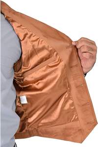 Gilet en cuir pour homme de haute qualité, mode hiver, avec logo, respirant, fabriqué au Pakistan, prix de gros - Product Image 3