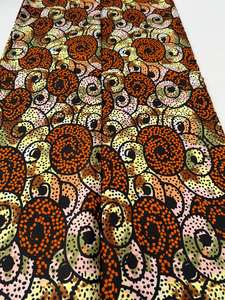 Tela de Algodón Estampada con Cera Africana Premium Freetown, Material Lujoso para Vestidos Elegantes, Ropa Tradicional y Decoración del Hogar - Product Image 5