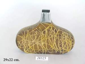 Red Modern Bottle Shape <b>Iron</b> Handmade Unique Home Decor Table Vase Floor Vase Good Design - Product Image 1