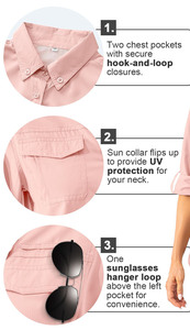 Chemise pour femme, chemise de travail boutonnée pour femme, chemisier style uniforme avec poches doubles et poignets, chemise pour femme - Product Image 4
