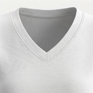 Women's <b>2</b> <b>Piece</b> Knitted Solid <b>White</b> V Neck Short Sleeve T Shirt and Above Knee Shorts <b>Set</b> Casual Breathable Spring Summer Wear - Product Image 4