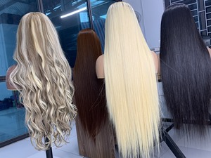 2024 meilleure vente 100% cheveux humains vierges vietnamiens à cuticules alignées extensions de cheveux de haute qualité perruques complètes vague naturelle - Product Image 5