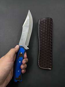 Couteau de chasse artisanal en acier inoxydable à lame fixe, manche en bois, ergonomique et confortable, bord tranchant, qualité supérieure, disponible en version OEM pour l'extérieur. - Product Image 4