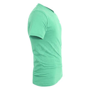 T-shirt col V pour homme, 100 % coton, confortable, avec logo personnalisé imprimé, design unique, coupe ample, design personnalisé. - Product Image 3