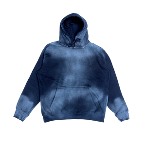 Hoodies surdimensionnés personnalisés en tissu épais délavé à l'acide, effet délavé au soleil pour hommes - Product Image 1