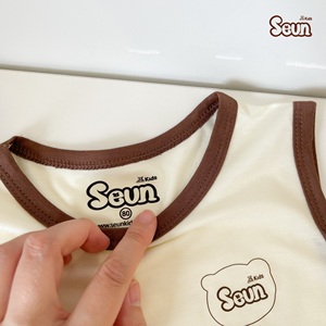 Conjunto de Ropa sin Mangas para Niños al por Mayor, Atuendo Transpirable de Verano, Conjunto de 2 Piezas Elegante para Niños, Fabricante y Proveedor OEM de Vietnam - Product Image 3