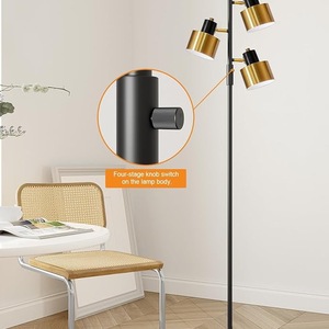 Lampe de sol d'angle LED intelligente à intensité variable avec fonction minuterie pour maisons modernes - Product Image 2