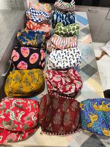 Premium Cotton Quilted Cosmetic <b>Organizer</b> Set of 3 Toiletry Pouches Travel <b>Makeup</b> Bag Water Resistant Travel <b>Case</b> for Women Bulk - Product Image 6