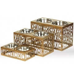 Comedero elevado para perros, de acero inoxidable, con soporte, doble, antideslizante. - Product Image 6
