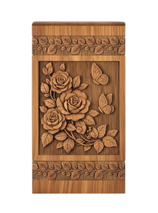 Urnas de Cremación de Madera Natural Ecológicas de Estilo Americano Moderno Hechas a Mano de Súper Calidad - Product Image 2