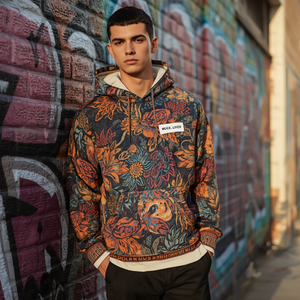 Sudadera con Capucha de Jacquard para Hombre, Etiqueta Personalizada, Tejido Premium, Estilo Casual Urbano, Sudadera Tipo Pullover, Suministro al por Mayor OEM - Product Image 4