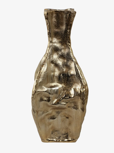 Florero de metal artesanal tradicional indio para decoración espiritual de interiores o arreglos florales para espacios sagrados - Product Image 6