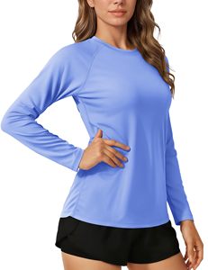 Performance Women Fishing Shirts Long Sleeve Quick Dry UPF 50 Breathable 100% Polyester Outdoor Angling Sportswear Custom Logo - Product Image 1