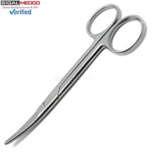 กรรไกรเมทเซนบาุม 6 นิ้ว แบบตรง/โค้ง ปลายทู่ ผลิตจากสแตนเลสเกรดพรีเมียม ใช้งานด้วยมือ ได้รับการรับรองมาตรฐาน CE สำหรับการผ่าตัดและการชำแหละทางการแพทย์ - Product Image 5