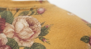 Yellow Rose Print <b>Men's</b> <b>T</b>-<b>Shirt</b> Short Sleeve Crew Neck <b>Floral</b> Graphic 100% Cotton 320 Grams Casual Summer Streetwear - Product Image 4