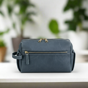 กระเป๋าใส่เครื่องสำอางสำหรับผู้ชายอเนกประสงค์ กระเป๋าใส่เครื่องสำอางสำหรับเดินทาง ทำจากหนัง PU - Product Image 5