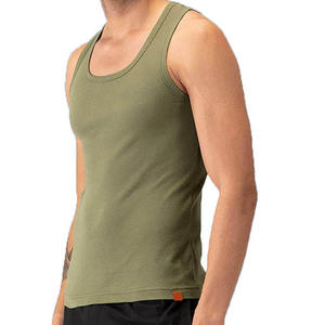 High Quality Mens Gym Singlet Cotton <b>Stringer</b> Tank Top Breathable Quick Dry Fitness Bodybuilding Training Sports Wear OEM Custom - Product Image 3