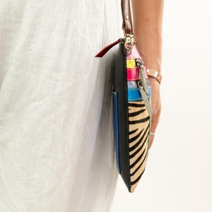 Bolsos de hombro con tirantes de cuero de estilo Vintage de lujo para mujer, monederos de vestido bohemios portátiles con una sola manija en invierno multicolor - Product Image 2