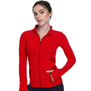 <b>Women's</b> Plus Size <b>Waterproof</b> Recyclable Sportswear <b>Jacket</b> Front Spandex/Nylon Gym Yoga Workout <b>Running</b> Breathable Eco-Friendly - Product Image 2