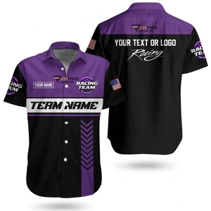Chemise de course personnalisée pour équipe, maillot de motocross, chemise de travail pour le sport automobile, chemise de mécanicien, logo et nom du personnel - Product Image 5