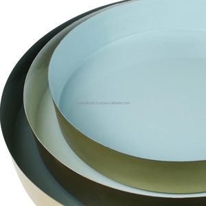 Nouveauté, plateau à fruits en aluminium émaillé fait main de haute qualité, art moderne, Ramadan, multi-usages, mariage, table à manger à domicile, récupérateur de nourriture - Product Image 3