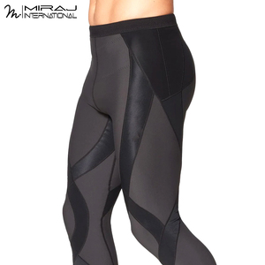 New Trendy OEM ODM Engineered Support <b>Tights</b> <b>for</b> Active Training & Recovery Premium Quality <b>Men's</b> <b>Compression</b> Leggings - Product Image 4