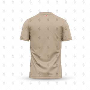 T-shirt décontracté pour homme en coton uni, coupe classique, tissu tricoté respirant et design facile à porter résistant aux plis - Product Image 3