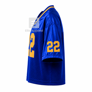 Camiseta personalizada de la hermandad Sigma Gamma Rho con cuello en V, color sólido, manga corta, azul y dorado, estilo casual para mujer, de malla de poliéster. - Product Image 4