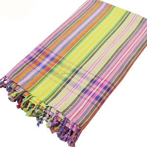 Multi <b>Striped</b> Embroidered Promotional Kikoy <b>Towel</b> Easy to Fold Kikoy Beach <b>Towel</b> Kenyan Kikoy Fournisseur From Indian - Product Image 2