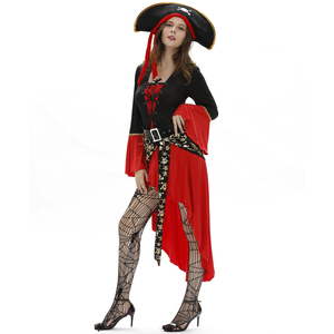 Costume de pirate sexy pour femme, déguisement d'Halloween, tenue de capitaine pirate, uniforme de jeu de rôle pour femme - Product Image 4