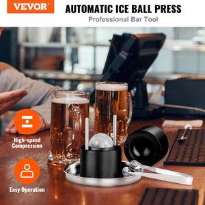 Kit de prensa para bolas de hielo de aleación de aluminio aeronáutico de 2.4 pulgadas (60 mm), con pinzas para hacer esferas de hielo y bandeja de goteo - Herramienta premium para prensar cubitos de hielo - Product Image 2