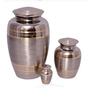 Urna Funeraria de Latón Pulido Brillante para Cenizas de Adultos, Estilo Americano/Europeo - Product Image 6