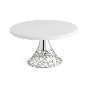 <b>Marble</b> Style <b>Cake</b> <b>Stand</b> With Gold Trim Perfect For Luxury Wedding Decoration Birthday Celebrations - Product Image 5
