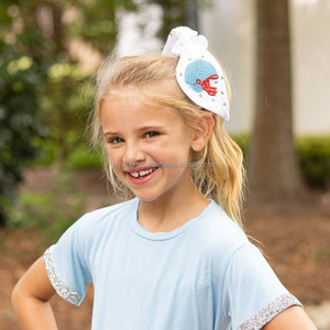 Écharpe ajustable écologique brodée de perles cerises, chouchou noir et blanc, attache-cheveux nœud queue de cheval, pour filles, fête, style coréen, motif fruit - Product Image 6