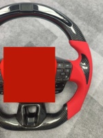 Volant en fibre de carbone véritable compatible avec Toyota Corolla Rav4 Camry 2024, volant LED pour Toyota Camry 2025