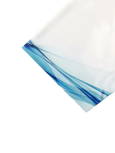 New Design <b>Men</b> Casual Cotton Polo <b>Shirts</b> Geometric Pattern Design Stylish Wave Print Collar & Hem <b>Men's</b> Short Sleeve Polo <b>Shirt</b> - Product Image 4