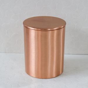 Frascos de Cobre Premium de 16 oz con Tapa, Recipientes Vacíos para Cera, Decoración del Hogar, Opción de Logotipo Personalizado, Recipientes Metálicos - Product Image 3