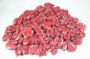 Vente en gros de paires de thulite rose, pierres précieuses naturelles, cabochons, pierres facettées, cristal, fournisseur en vrac, exportation Inde - Product Image 5