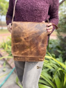 Bolso Bandolera de Cuero Auténtico Hecho a Mano, Diseño Nuevo, Bolso de Mano Cruzado Multiusos, Bolsos Elegantes para Mujer, Venta al Por Mayor - Product Image 4